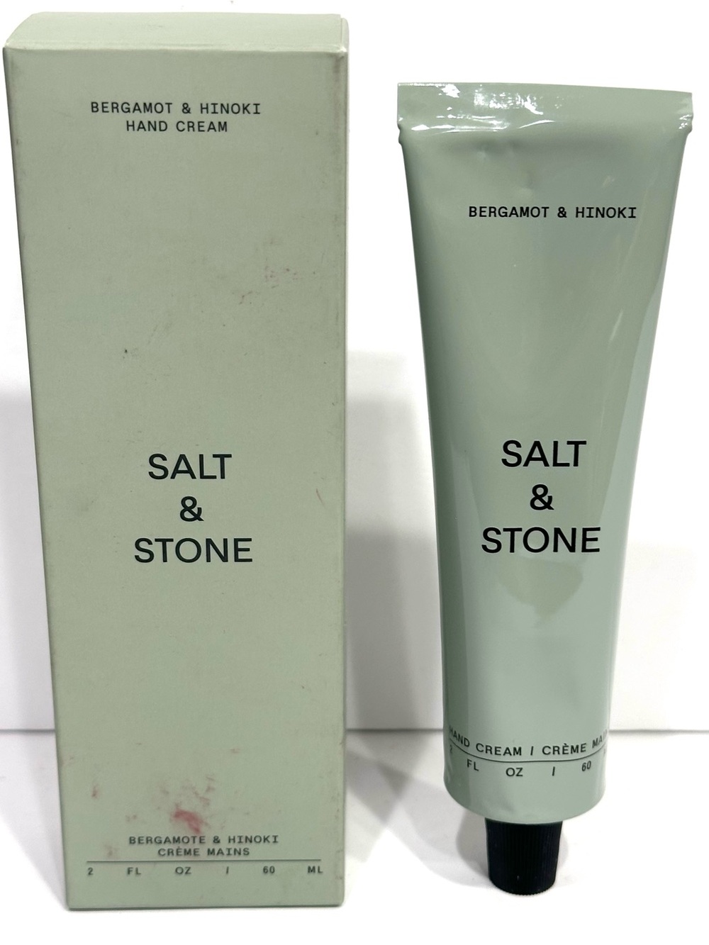 NEW, SALT & STONE Bergamot & Hinoki Hand Cream 2 fl oz - Picture 2 of 5